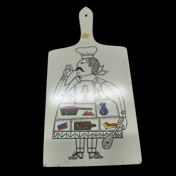 Vintage 1967 Nevco wooden cutting board